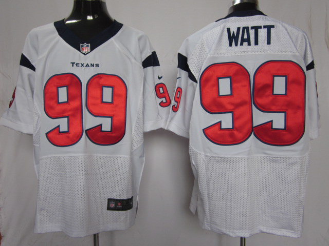 Nike Elite Houston Texans 99 Watt white jerseys